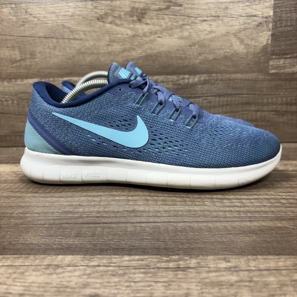Nike Free RN Blue Womens US Size 8 EUR 39 831509-406 Running Shoes